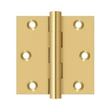 HINGE 3" X 3" 1/PAIR BRASS SQUARE CORNER
