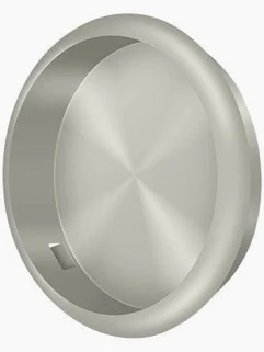 CLOSET FINGER PULL F/SLIDING  DOOR SATIN NICKEL 2-1/8 DIAMETER  #60027