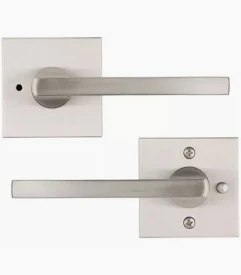 PRIVACY LOCK SQUARE DESIGN SATIN NICKEL FREEHOLD SERIES #86068