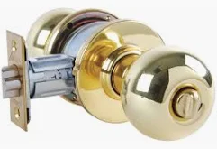 PRIVACY LOCKSET POLISHED BRASS CARDED