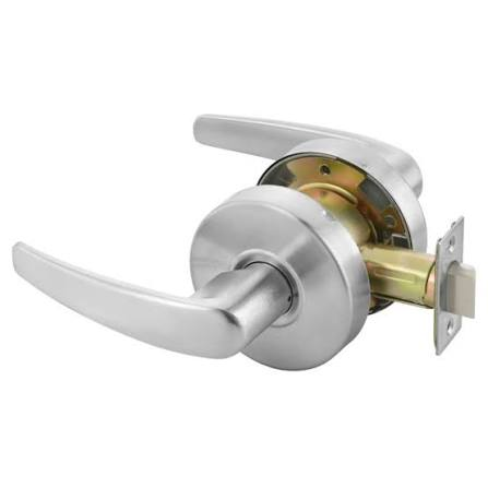 PASSAGE LOCKSET LEVER CHROME PLATED AFJUSTABLE 2-3/8" & 3-3/4" 2004GL  SL0215A