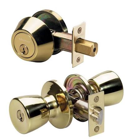 LOCK COMBO PACK KEYED ENTRY W/SINGLE CYLINDER DEADBOLT HEAVY DUTY C0603A