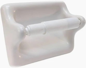 TOILET PAPER HOLDER CERAMIC WHITE