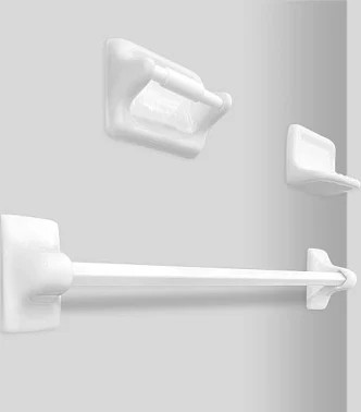 CERAMIC ACCESSORIES SET WHITE F/BATHROOM  5/PC