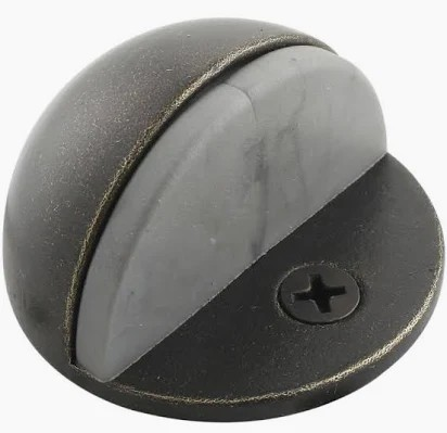 DOOR STOP LOW DOME CHROME  1"