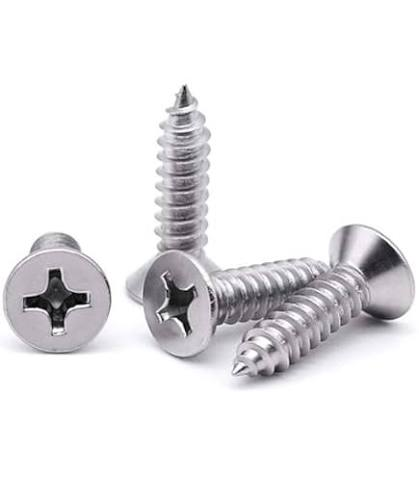 SCREWS  SHEET METAL FLAT HEAD PHILIP #8 X 1/2"