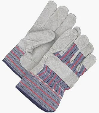 GLOVES LEATHER PALM LONG 4-1/2" CUFF #LK-230