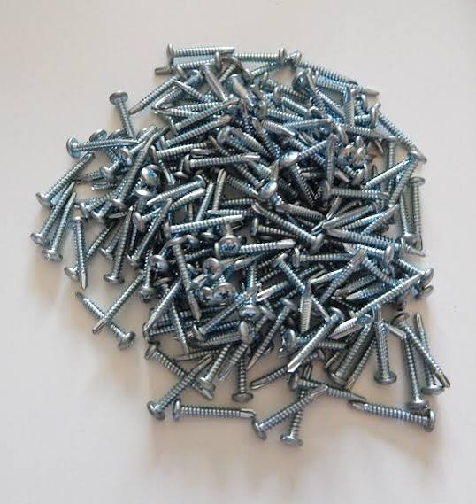 SCREWS PAN HEAD SELF DRILLING ZINC #10 X 1" 100/BX