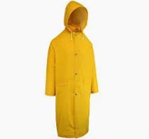 RAINCOAT PVC YELLOW KNEE LENGHT 2 PIECE LARGE RC300L