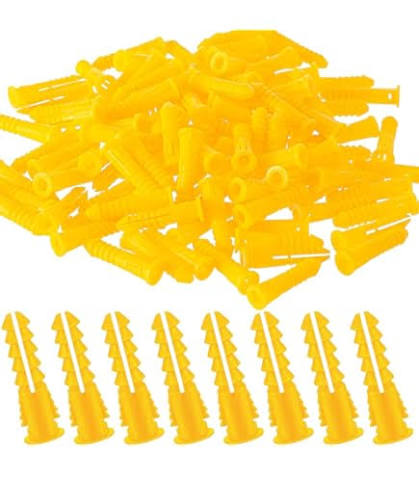 ANCHOR PLASTIC  6-8  3/16" YELLOW 100/PK
