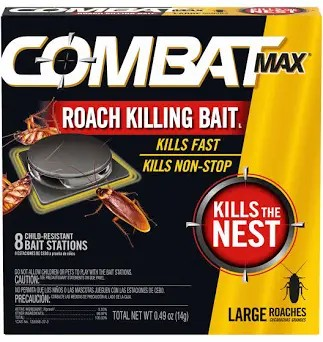 COMBAT MAX ROACH KILLING BAIT 51913 8/PK