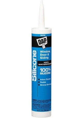 SILICONE SEALENT WHITE WINDOW & DOOR 100% 10.1OZ TUBE GE 2749483