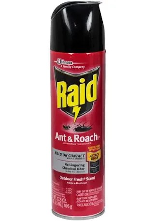 ANT & ROACH KILLER RAID 17.5OZ FRESH SPRY 12/CS #21613
