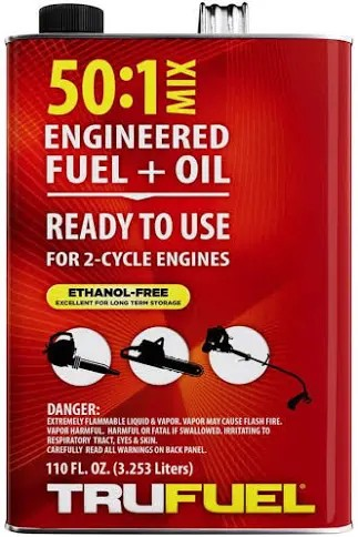 TRUFUELOIL MIX 50:1 ENGINEERED FUEL + OIL F/2 CYCLE ENGINES