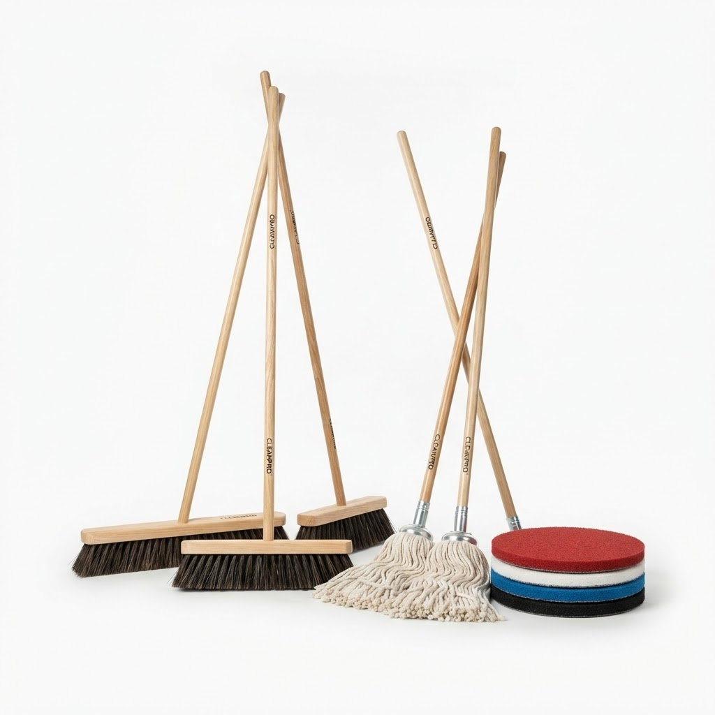 Brooms, Mops & Floor pads