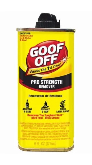 GRAFFITI REMOVER GOOF OFF -6 0Z.