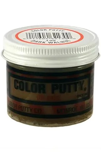 WOOD FILLER COLOR PUTTY COMPANY #130 DARK WALNUT 3.68 OZ JAR OIL BASED PUTTY