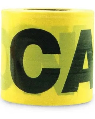 TAPE YELLOW  "CAUTION" 3" X 300'