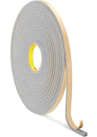 FOAM TAPE CLOSED CELL VINYL 1/2" X 3/8" X 10' GREY FROV445
