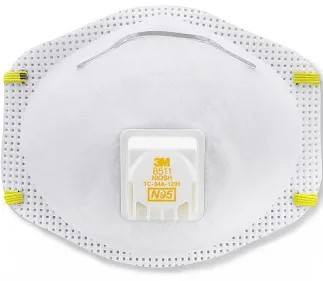 DUST MASK 3M 8511W/EXHAL VALVE 10/BX