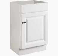 VANITY SINK BASE 18" X 16" WHITE LUXOR L10-V1816-34