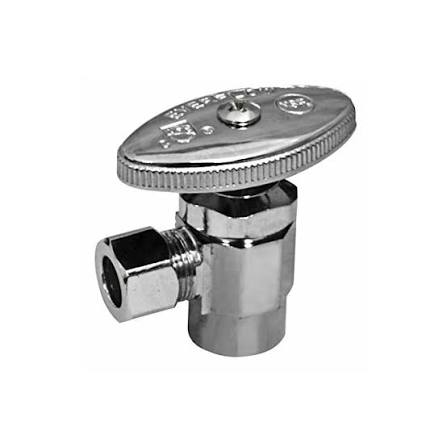 SPEEDY ANGLE VALVE EZ-TURN 1/2" SWT X 3/8" OD CROME EF81212PR