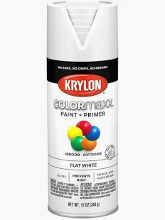 SPRAY PAINT KRYLON COLOR MAX PAINT + PRIMER FLAT WHITE K05548007