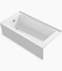 TUB WHT SALEM 5' RH STEEL
