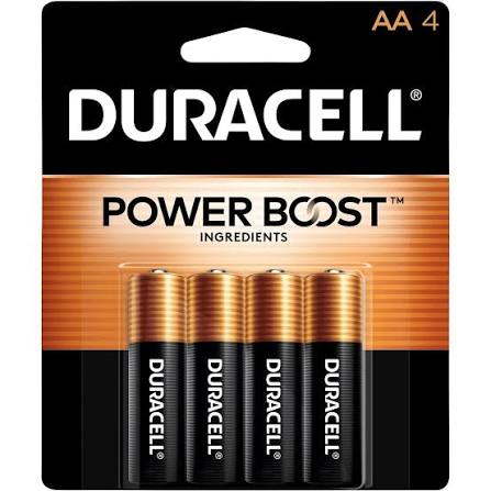 DURACELL AA BATTERIES *USA* COPPERTOP  4/PACK