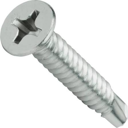 SCREWS SHEET METAL SELF DRILL  FLAT HEAD PHILIP #10 X 1"